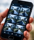 Câmeras visualizadas pelo celular